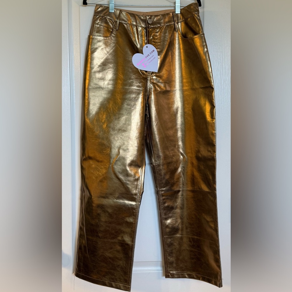 Buddy Love Metallic Gold Pants